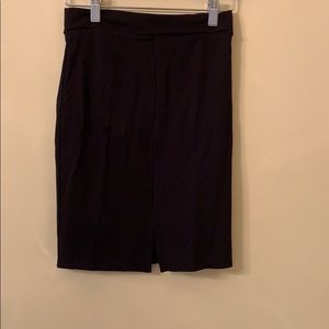 Black Stretchy Pencil Skirt